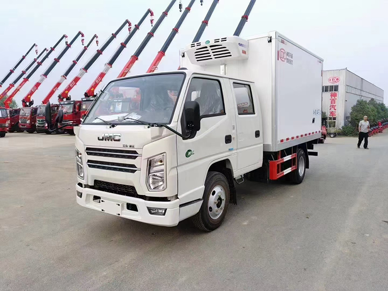 國六江鈴順達雙排座3米2冷藏車(chē)