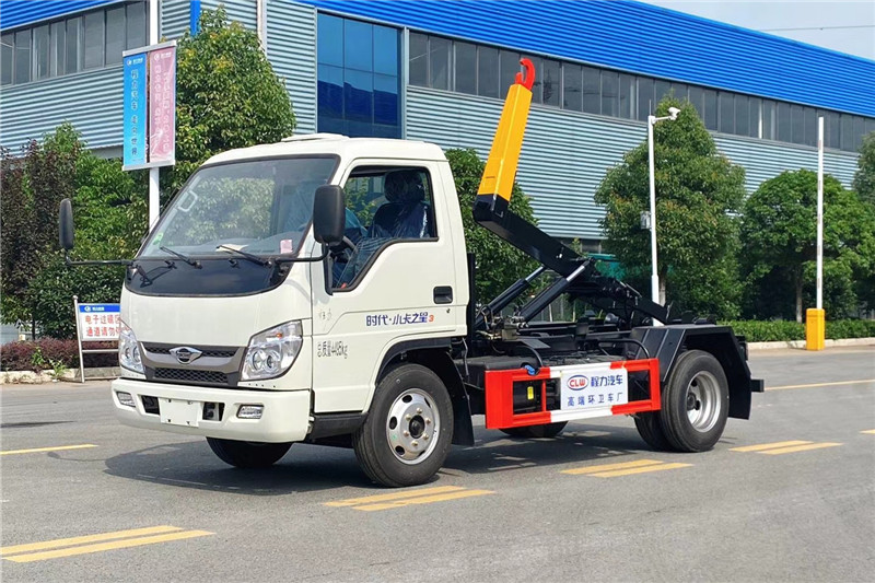 國六 藍牌 福田柴油 3-4方 勾臂垃圾車(chē)