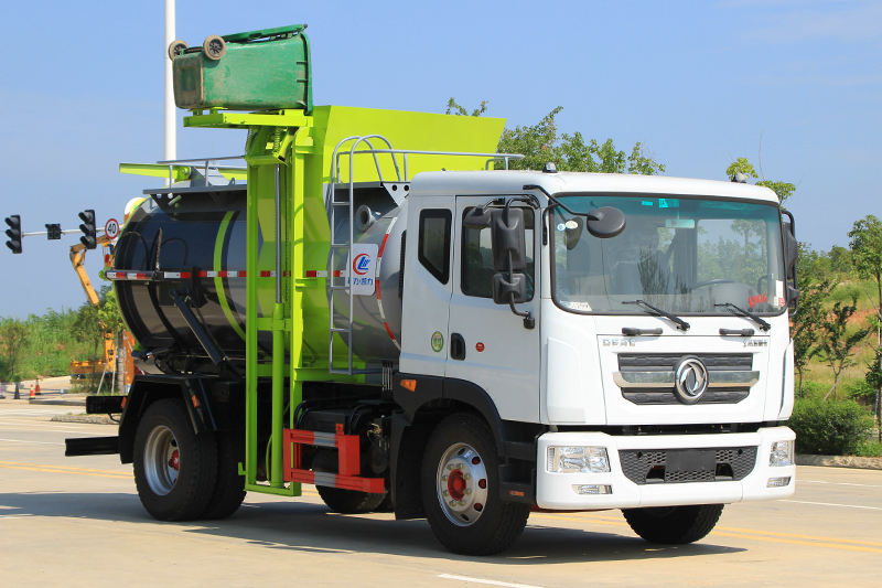 國六東風(fēng)D9 9.5方 餐廚垃圾車(chē)(圓罐)