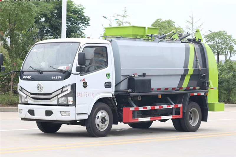 國六小多利卡5方 餐廚垃圾車(chē)(方罐）