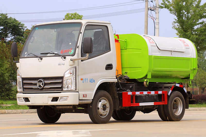 國六 藍牌 凱馬 3-4方 勾臂垃圾車(chē)